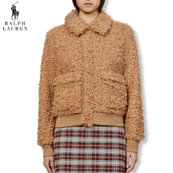 Polo Ralph Lauren Jackets & Blazers - Polo Ralph Lauren **NWT** High-Pile Fleece Bomber Jacket in Tan